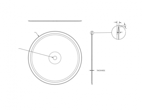 Fish cutting machine blades - circular blades