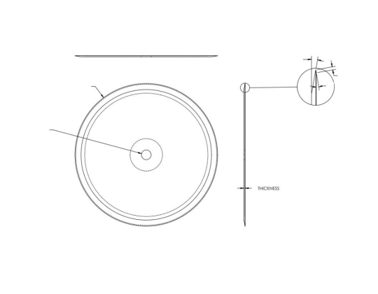 Fish cutting machine blades - circular blades